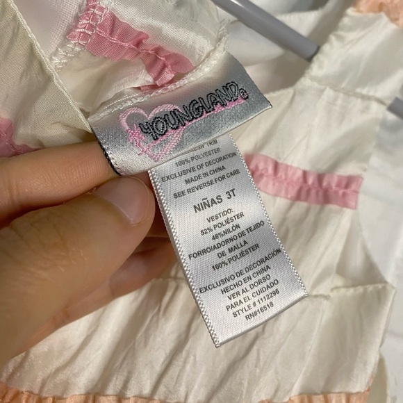 YoungLand Toddler Rosette Detail Party Dress - Picture 9 of 9